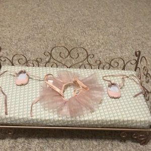 Ballet skirt and shoes  American girl doll 18 inch